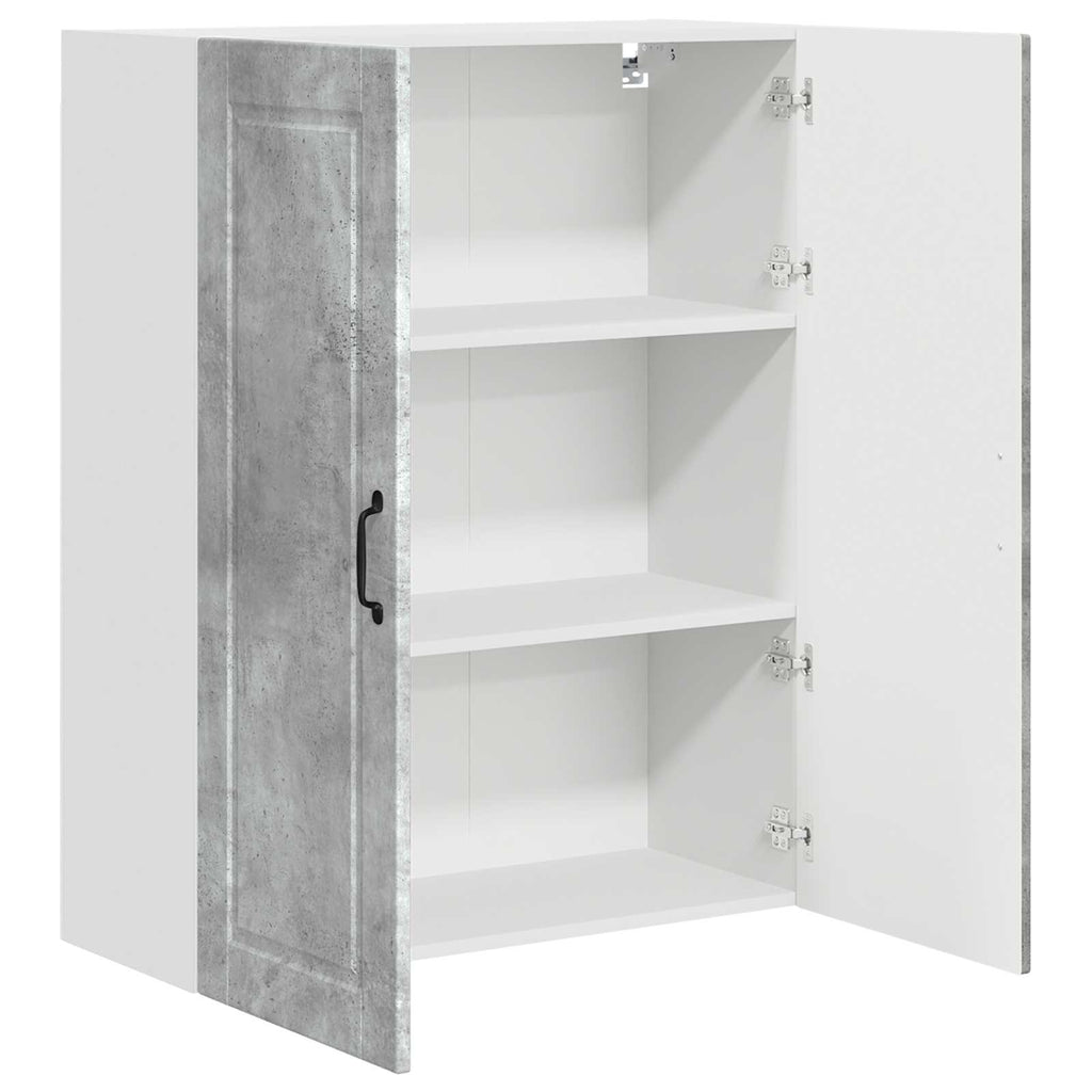Wandschrank PORTO Beton Grau 80 x 31 x 100 cm Holzwerkstoff