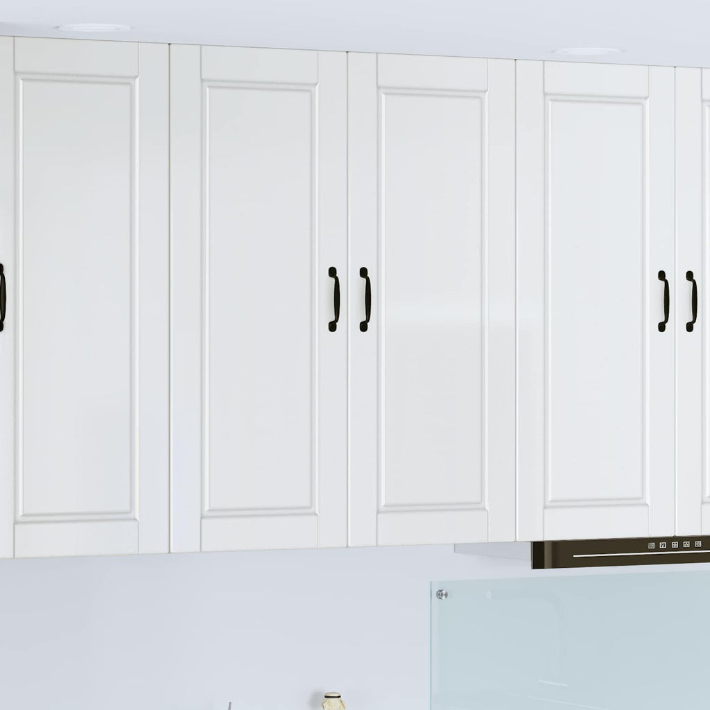 Wandschrank PORTO Hochglanz Weiß 80 x 31 x 100 cm Holzwerkstoff