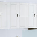 Wandschrank PORTO Hochglanz Weiß 80 x 31 x 100 cm Holzwerkstoff
