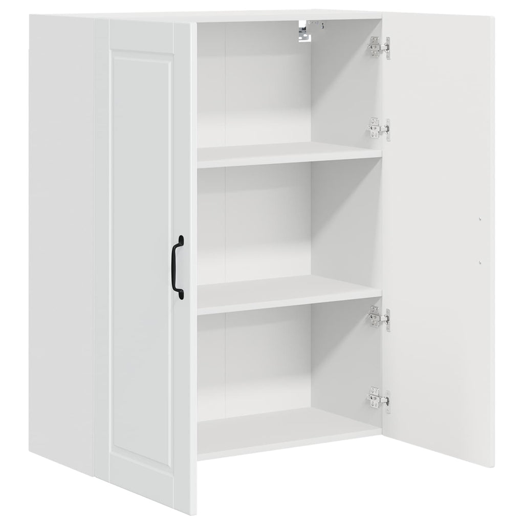 Wandschrank PORTO Hochglanz Weiß 80 x 31 x 100 cm Holzwerkstoff
