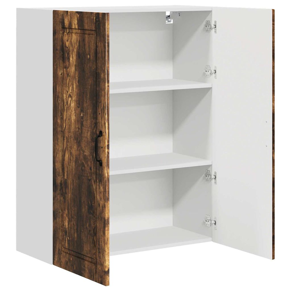 Wandschrank PORTO Geräucherte Eiche 80 x 31 x 100 cm