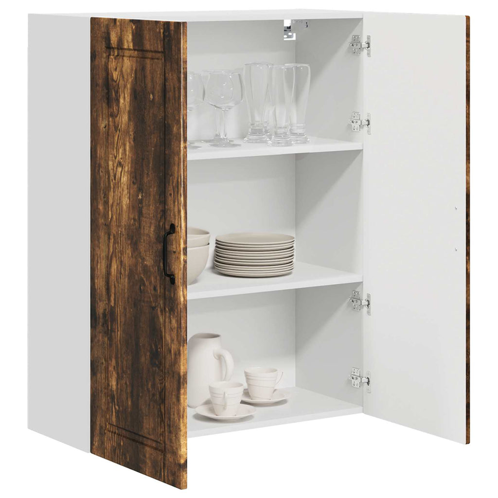 Wandschrank PORTO Geräucherte Eiche 80 x 31 x 100 cm
