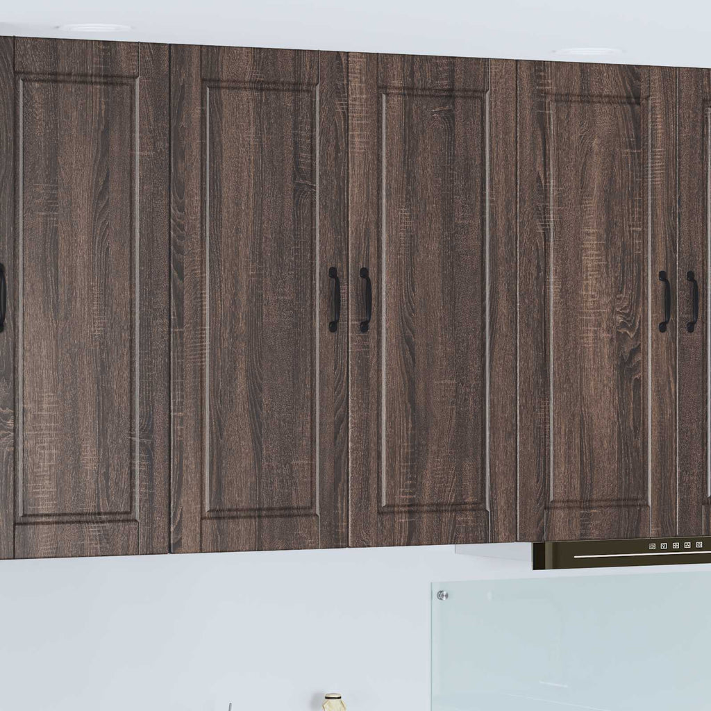 Wandschrank PORTO Braun Eichen-Optik 80 x 31 x 100 cm