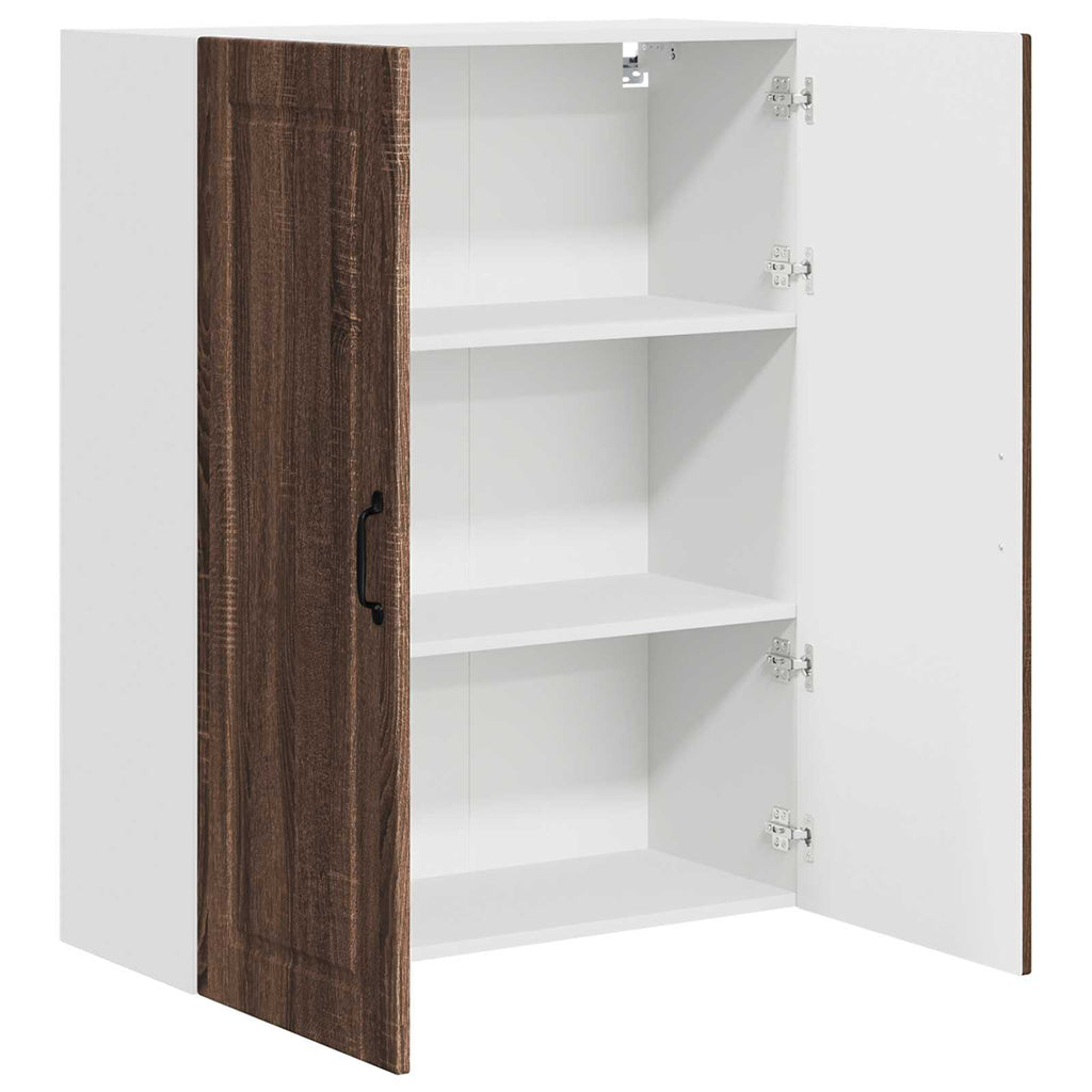 Wandschrank PORTO Braun Eichen-Optik 80 x 31 x 100 cm