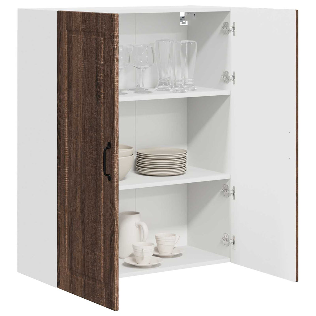 Wandschrank PORTO Braun Eichen-Optik 80 x 31 x 100 cm