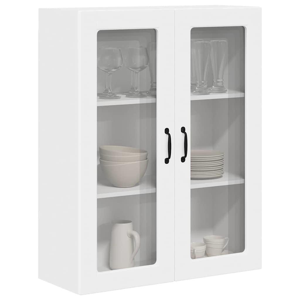 Wandglas-Schrank PORTO Weiß 80 x 31 x 100 cm Holzwerkstoff