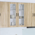 Wandglas-Schrank PORTO Sonoma-Eiche 80 x 31 x 100 cm
