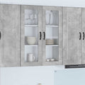 Wandglas-Schrank PORTO Beton Grau 80 x 31 x 100 cm