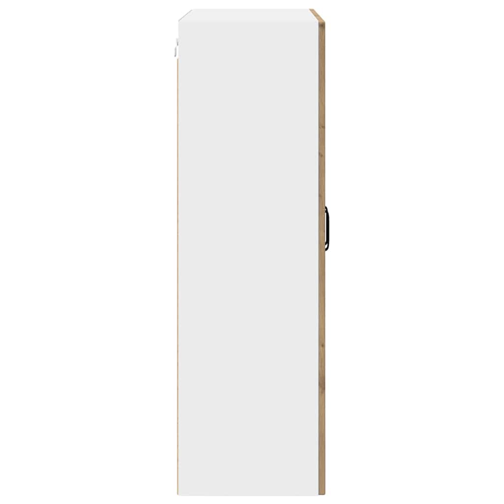 Wandglas-Schrank PORTO Artisan-Eiche 80 x 31 x 100 cm