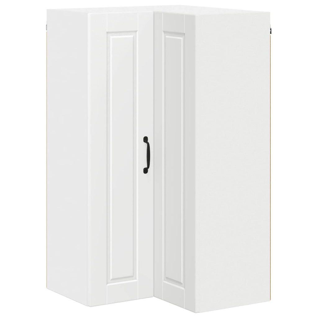 Wand-Eckschrank PORTO Weiß 57 x 57 x 100 cm Holzwerkstoff