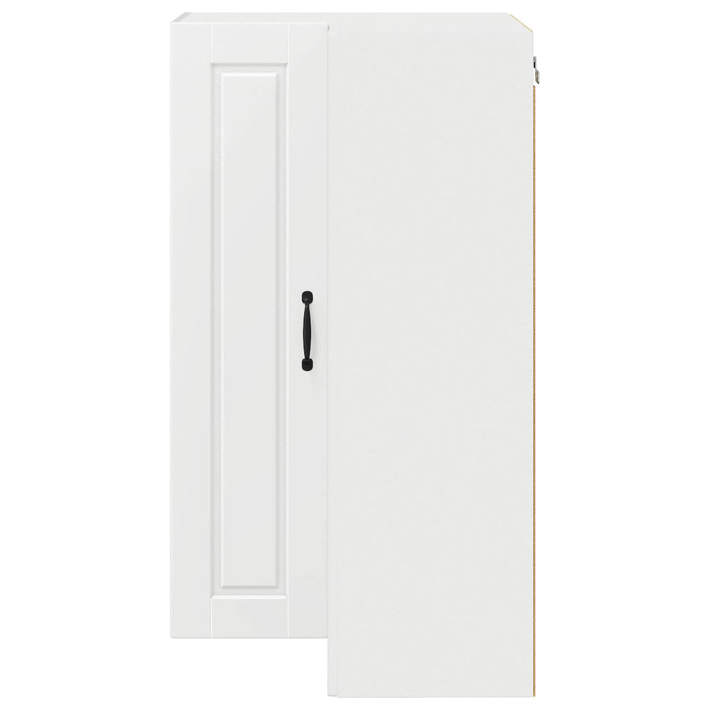Wand-Eckschrank PORTO Weiß 57 x 57 x 100 cm Holzwerkstoff