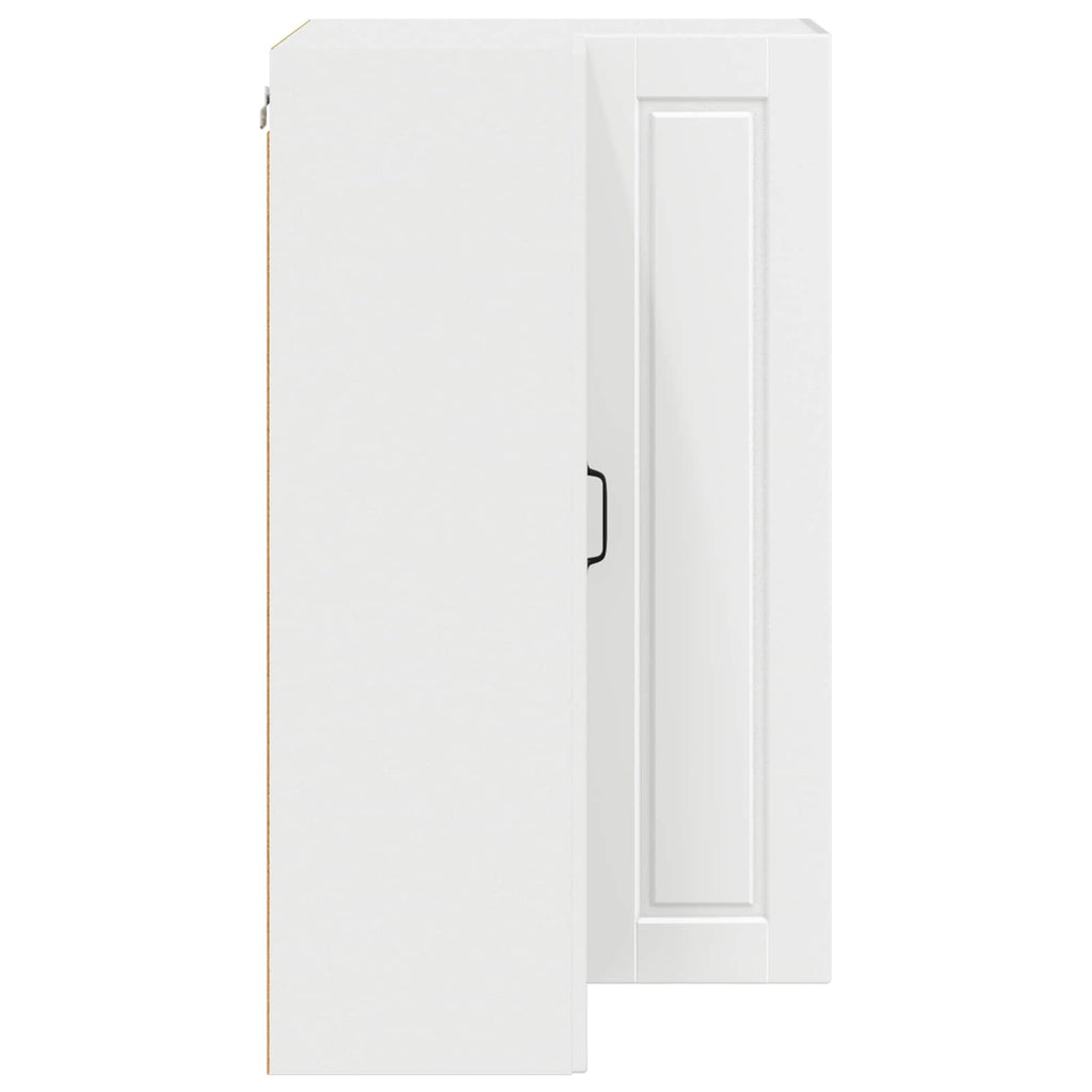 Wand-Eckschrank PORTO Weiß 57 x 57 x 100 cm Holzwerkstoff
