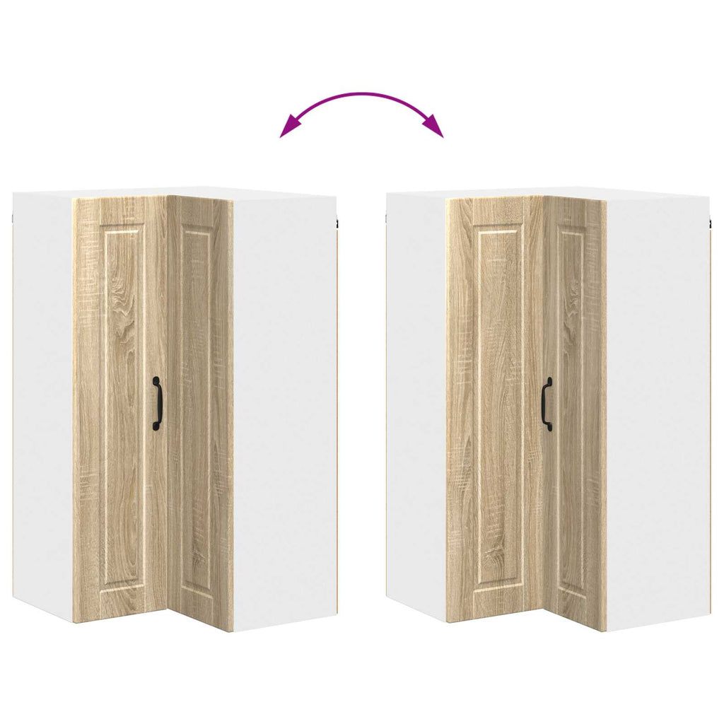 Wand-Eckschrank PORTO Sonoma-Eiche 57 x 57 x 100 cm
