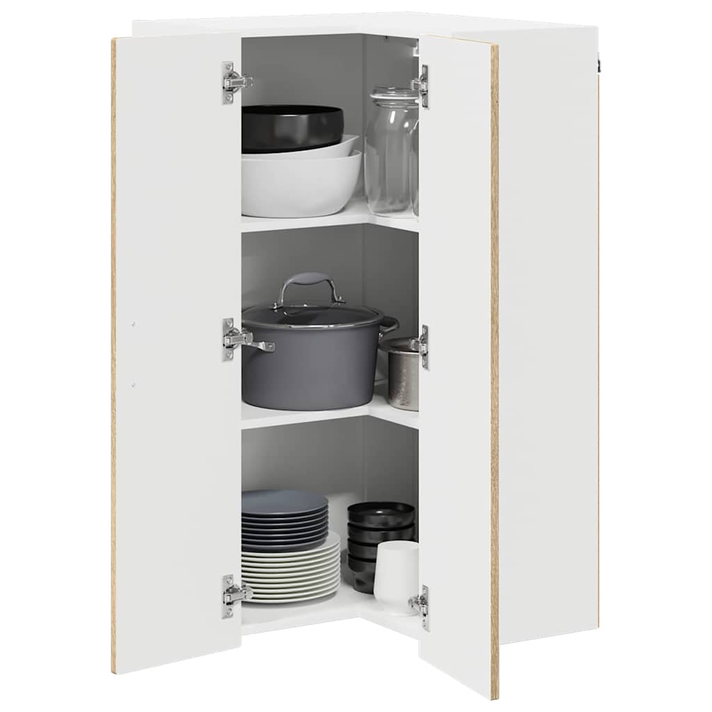 Wand-Eckschrank PORTO Sonoma-Eiche 57 x 57 x 100 cm