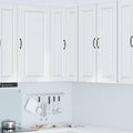 Wand-Eckschrank PORTO Hochglanz Weiß 57 x 57 x 100 cm