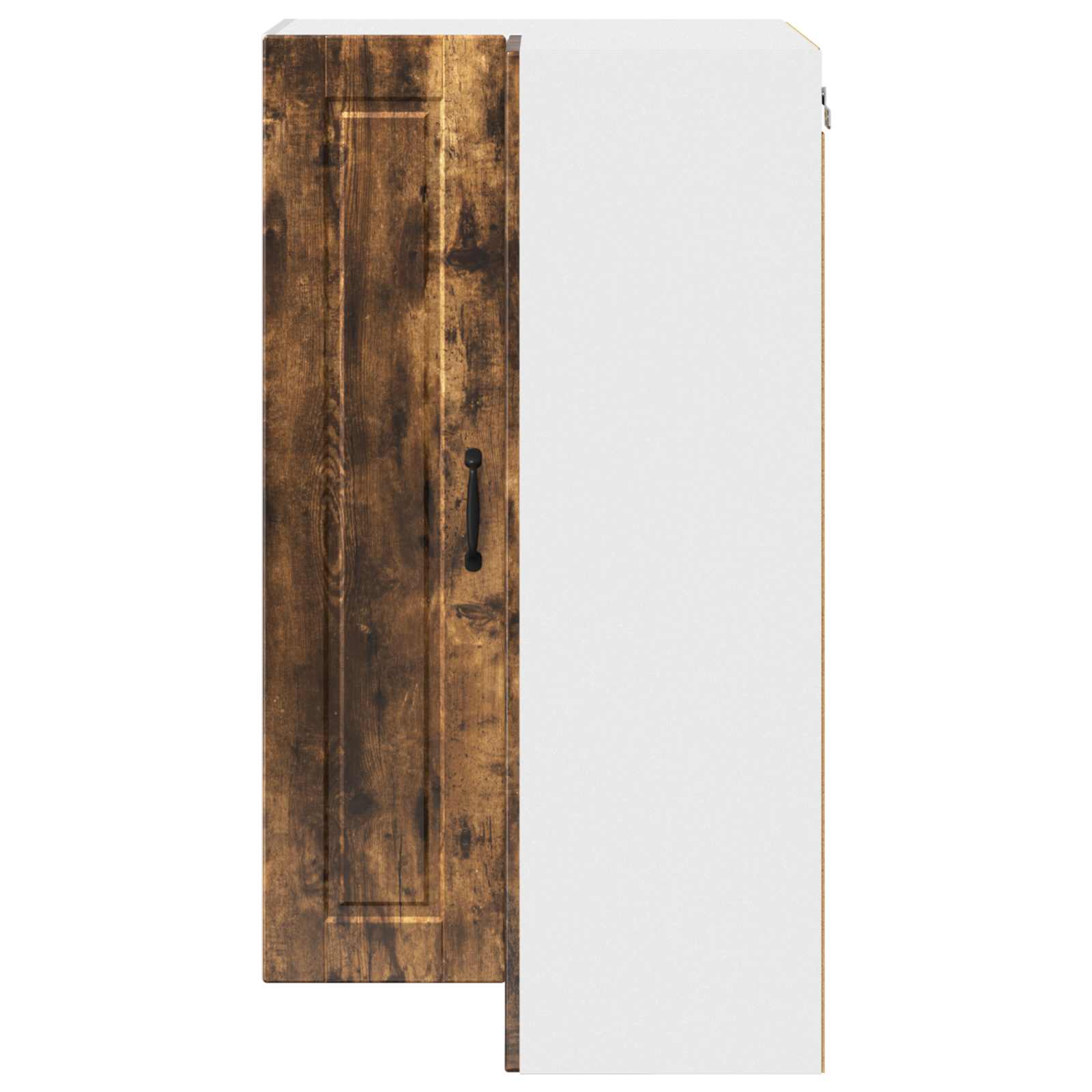 Wand-Eckschrank PORTO Geräucherte Eiche 57 x 57 x 100 cm