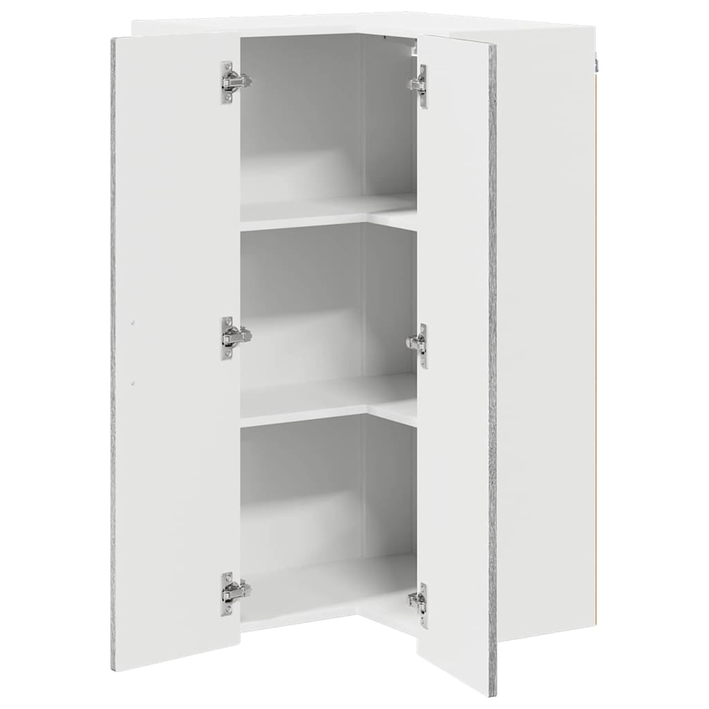 Wand-Eckschrank PORTO Graues Sonoma 57 x 57 x 100 cm