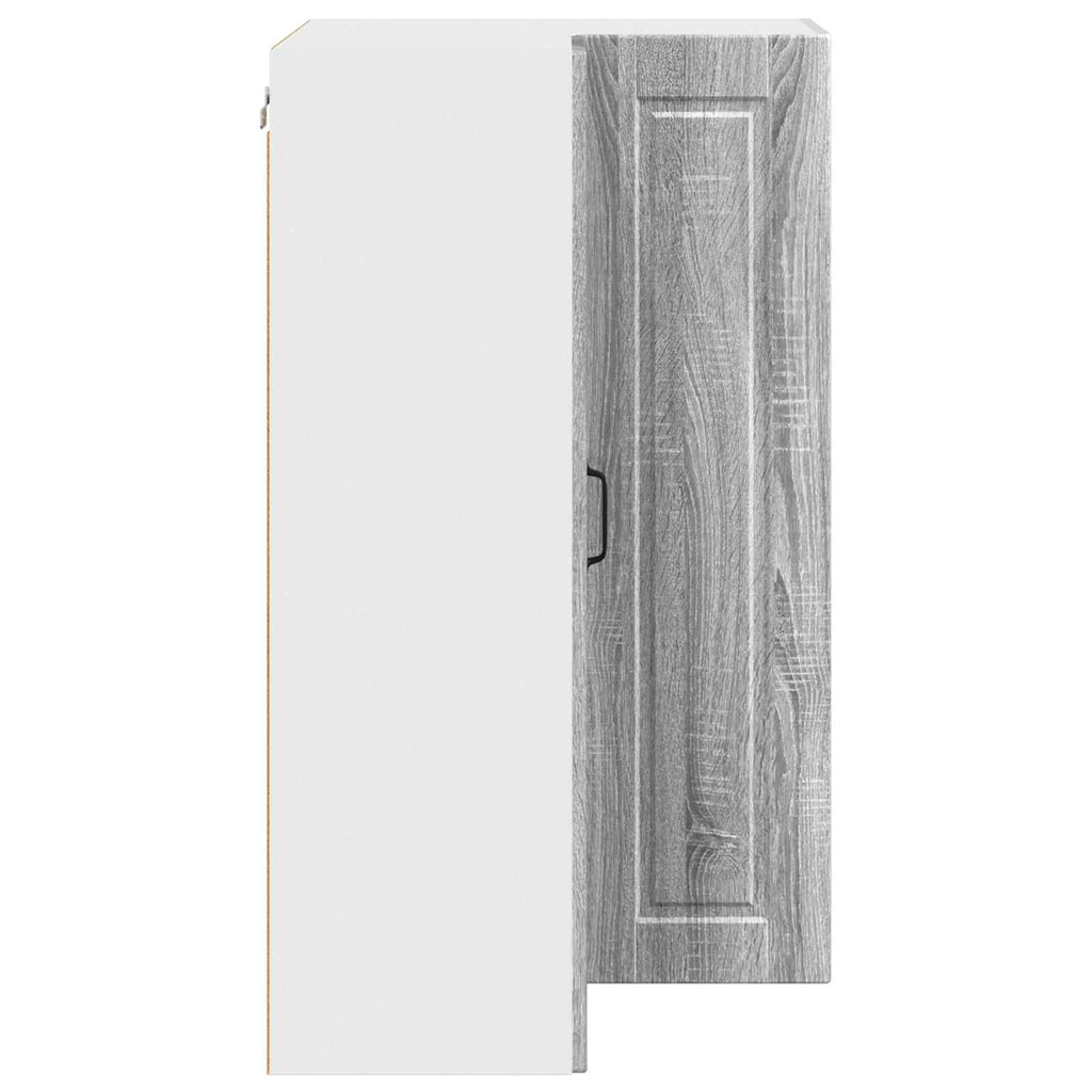 Wand-Eckschrank PORTO Graues Sonoma 57 x 57 x 100 cm