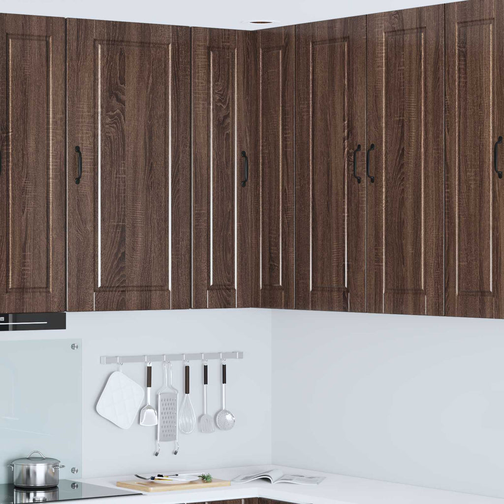 Wand-Eckschrank PORTO Braun Eichen-Optik 57 x 57 x 100 cm