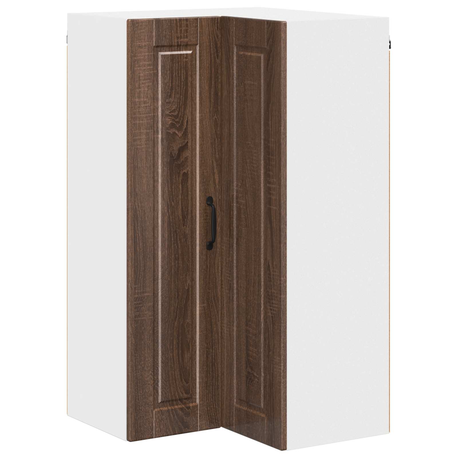 Wand-Eckschrank PORTO Braun Eichen-Optik 57 x 57 x 100 cm