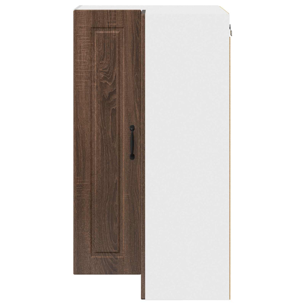 Wand-Eckschrank PORTO Braun Eichen-Optik 57 x 57 x 100 cm