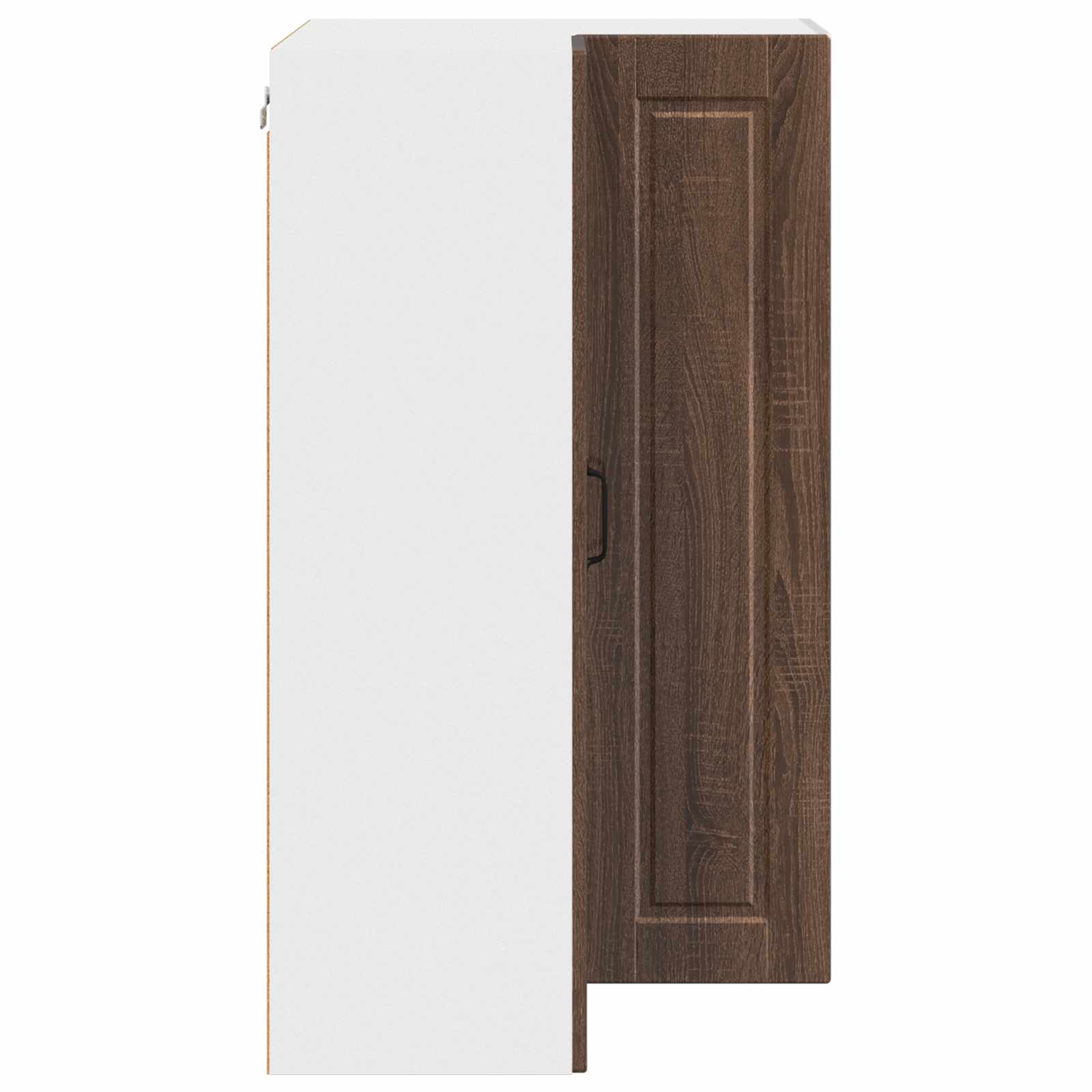 Wand-Eckschrank PORTO Braun Eichen-Optik 57 x 57 x 100 cm