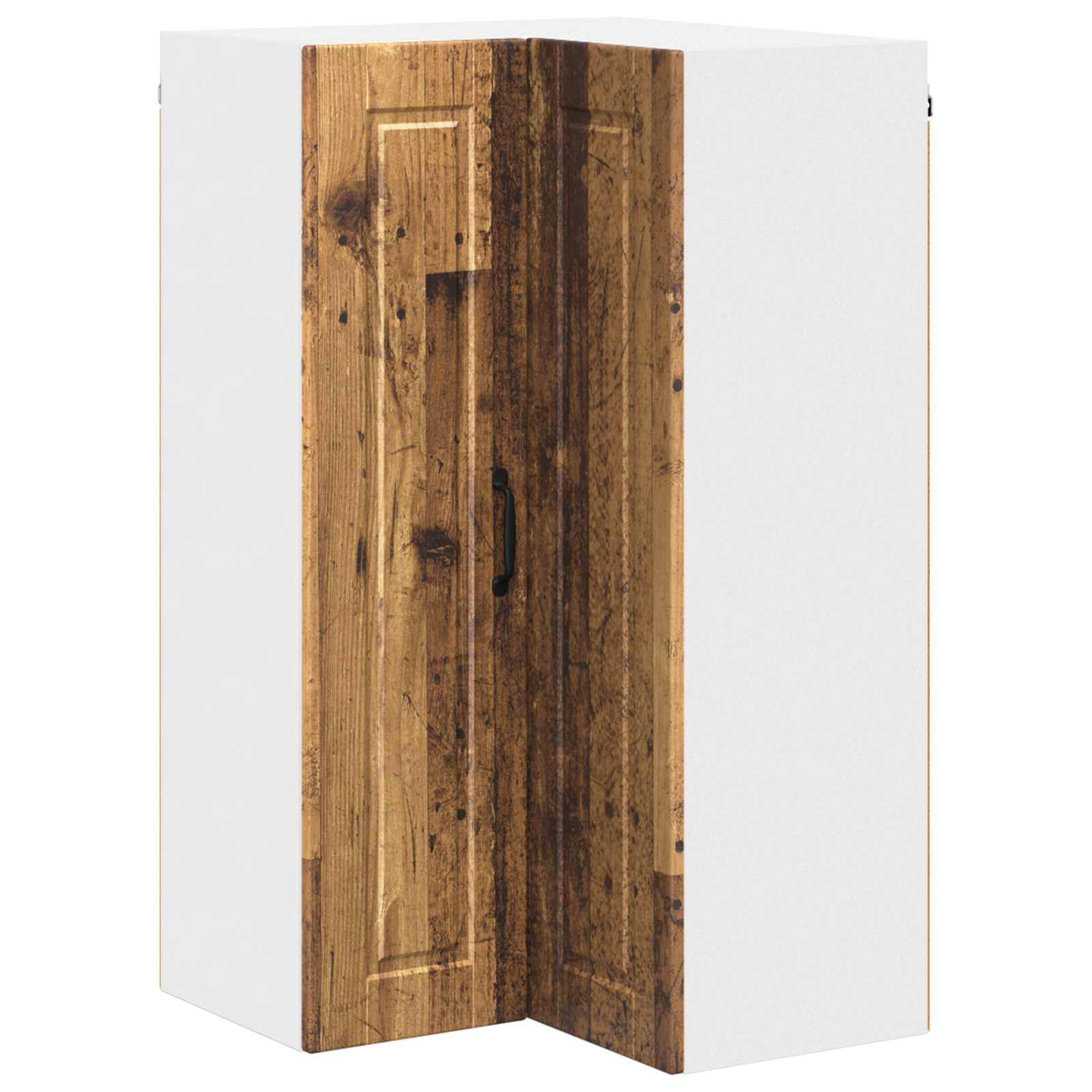 Wand-Eckschrank PORTO Altholz 57 x 57 x 100 cm Holzwerkstoff