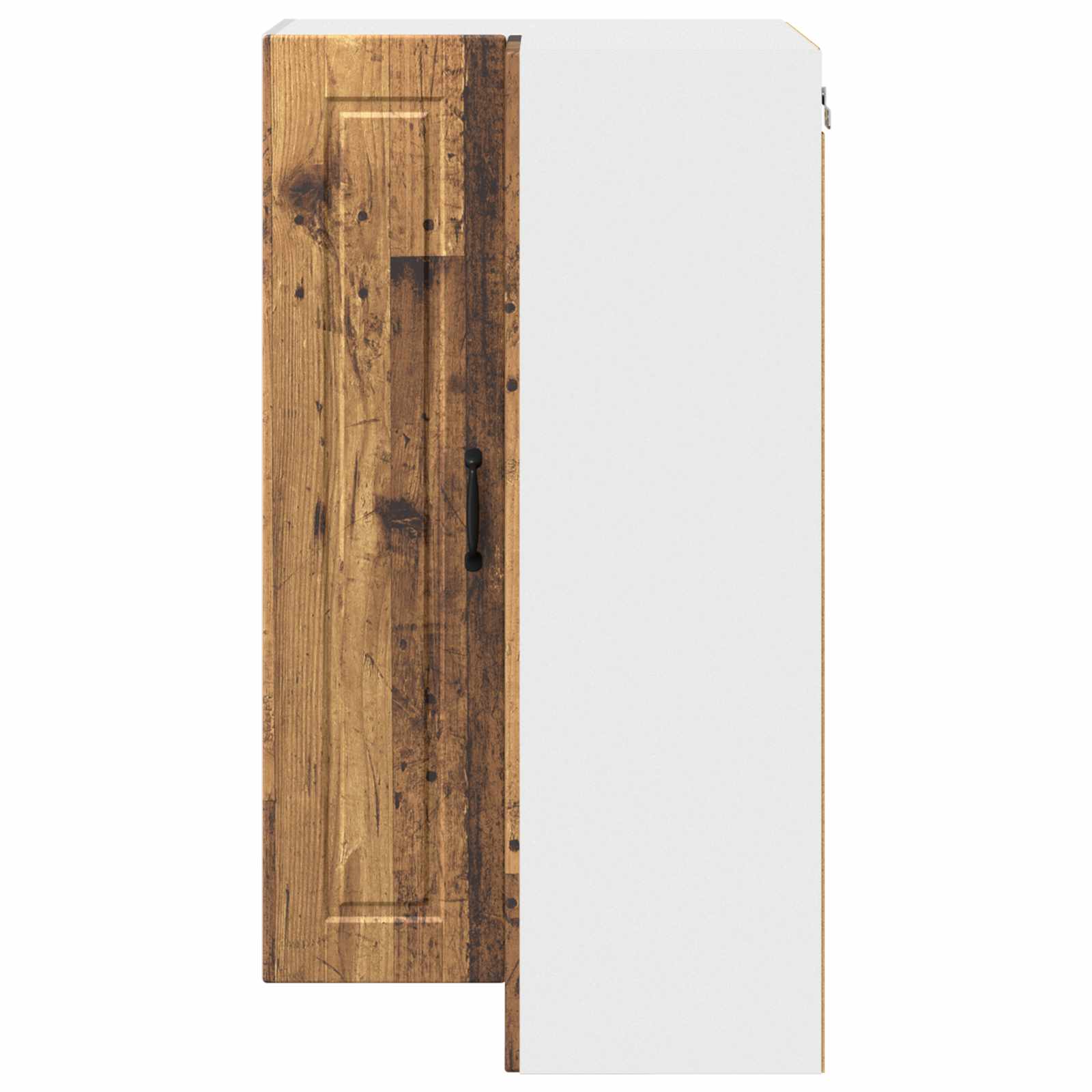 Wand-Eckschrank PORTO Altholz 57 x 57 x 100 cm Holzwerkstoff