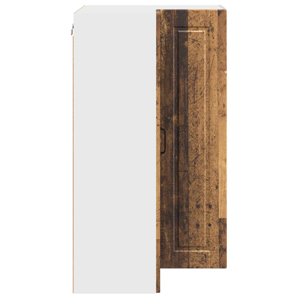 Wand-Eckschrank PORTO Altholz 57 x 57 x 100 cm Holzwerkstoff
