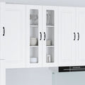Wandglas-Schrank PORTO Weiß 60 x 31 x 100 cm Holzwerkstoff