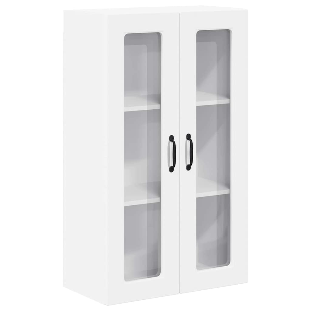Wandglas-Schrank PORTO Weiß 60 x 31 x 100 cm Holzwerkstoff