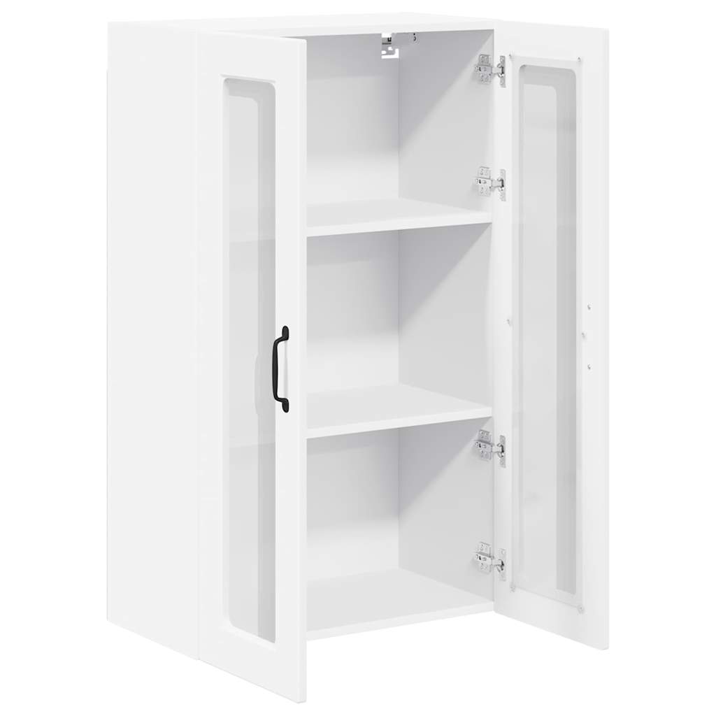 Wandglas-Schrank PORTO Weiß 60 x 31 x 100 cm Holzwerkstoff