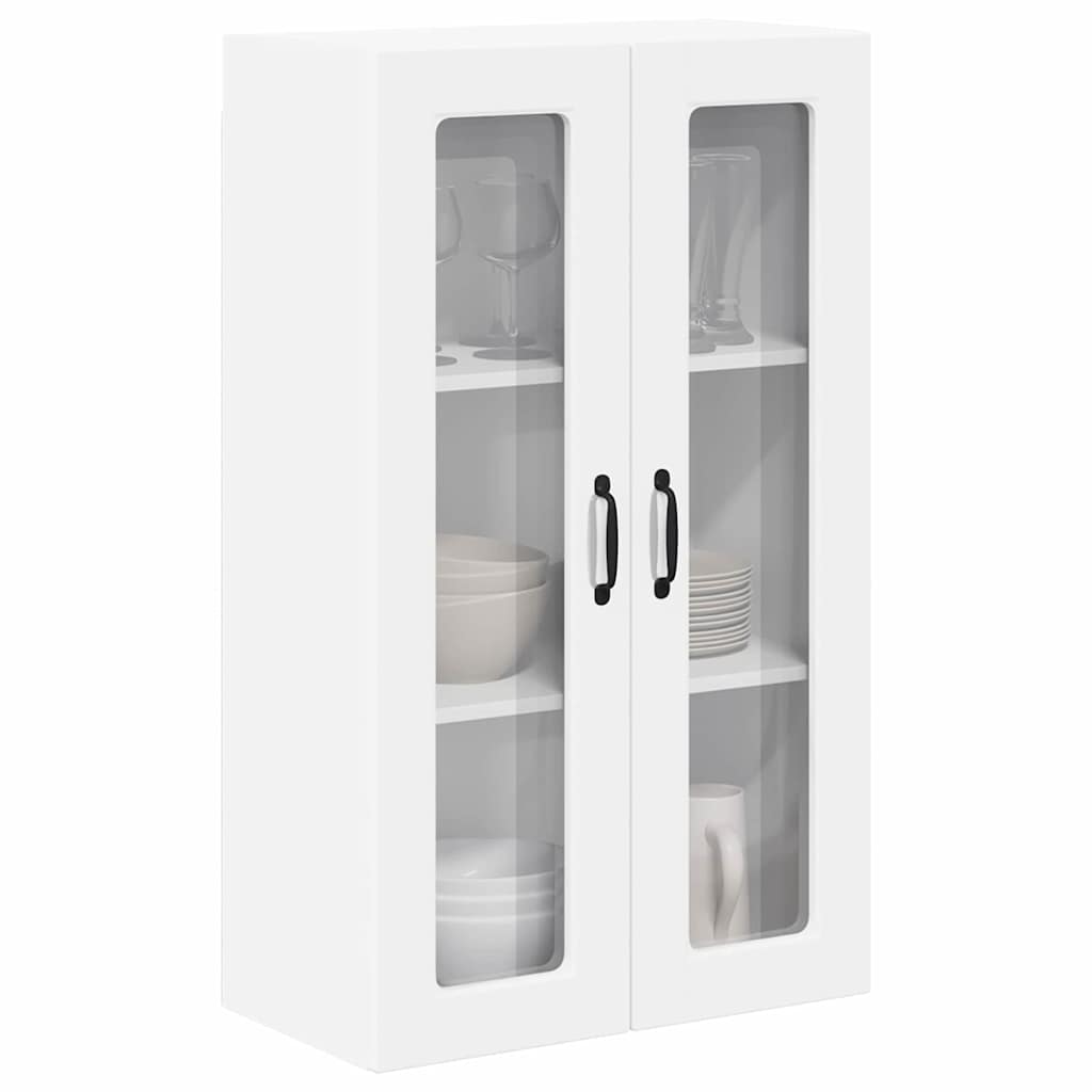 Wandglas-Schrank PORTO Weiß 60 x 31 x 100 cm Holzwerkstoff