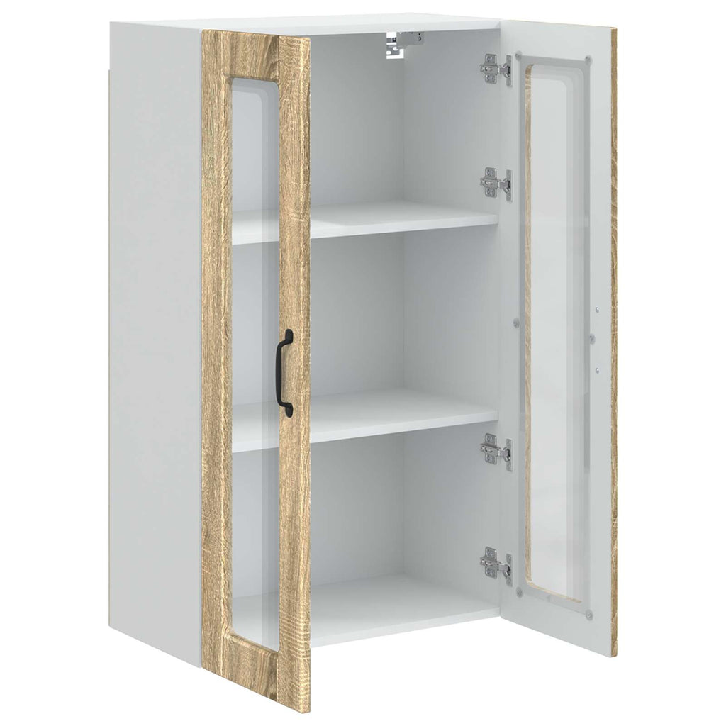 Wandglas-Schrank PORTO Sonoma-Eiche 60 x 31 x 100 cm