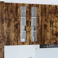 Wandglas-Schrank PORTO Geräucherte Eiche 60 x 31 x 100 cm