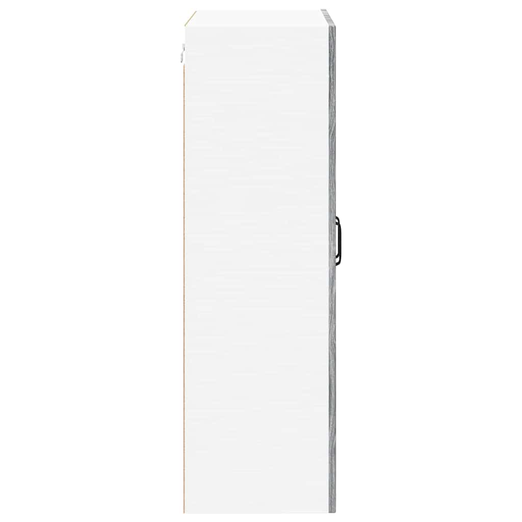 Wandglas-Schrank PORTO Graues Sonoma 60 x 31 x 100 cm