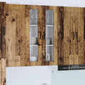 Wandglas-Schrank PORTO Altholz 60 x 31 x 100 cm Holzwerkstoff