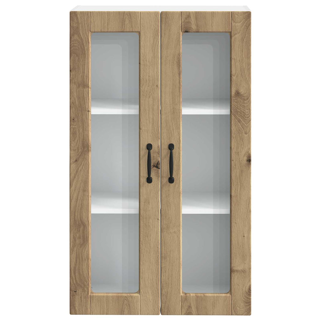 Wandglas-Schrank PORTO Artisan-Eiche 60 x 31 x 100 cm