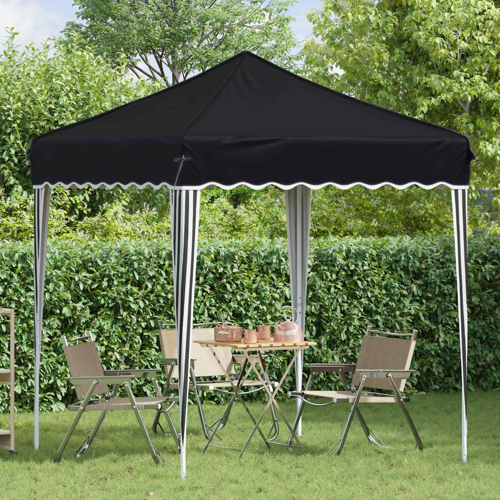 Pop-up Partyzelt 195 x 195 x 245 cm Anthrazit Oxford-Stoff