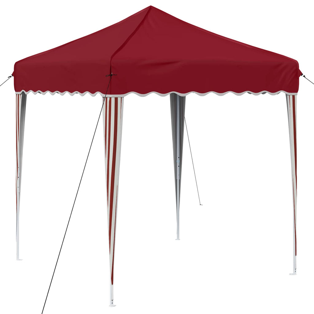 Pop-up Partyzelt 195 x 195 x 245 cm Bordeauxrot Oxford-Stoff