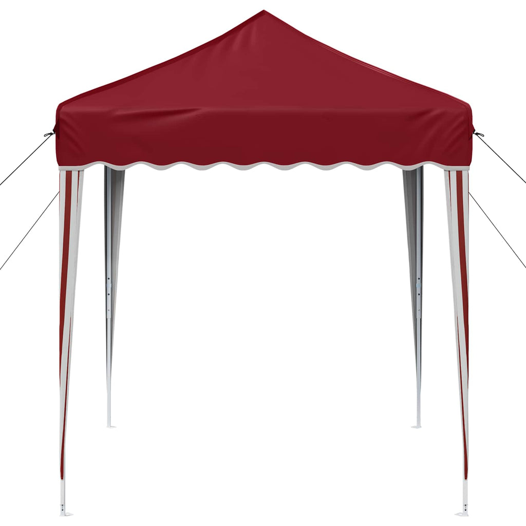 Pop-up Partyzelt 195 x 195 x 245 cm Bordeauxrot Oxford-Stoff