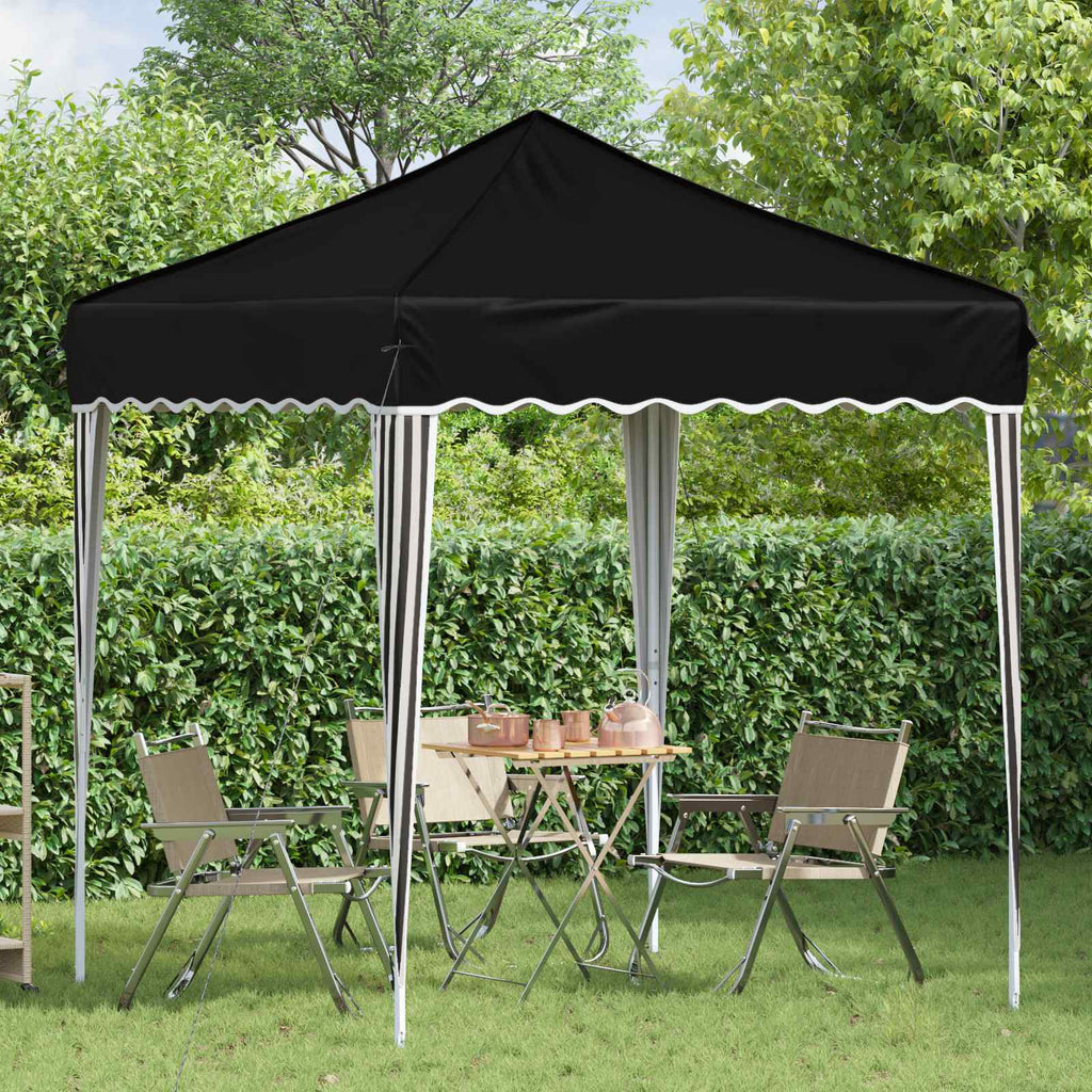 Pop-up Partyzelt 195 x 195 x 245 cm Schwarz Oxford-Stoff