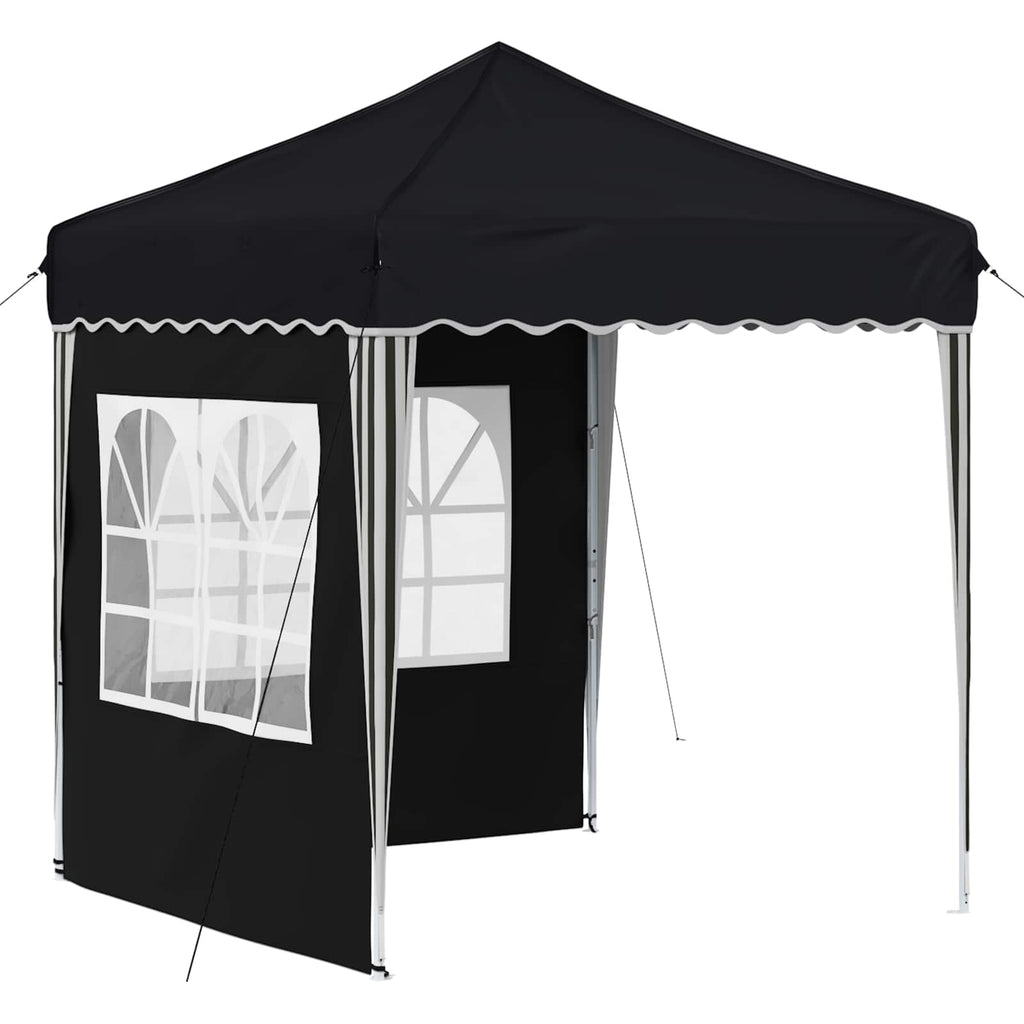 Pop-up Partyzelt 195 x 195 x 245 cm Anthrazit Oxford-Stoff
