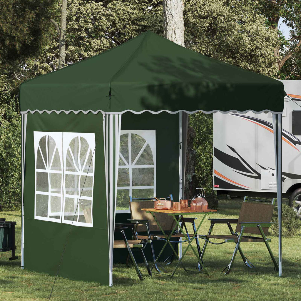 Pop-up Partyzelt 195 x 195 x 245 cm Grün Oxford-Stoff