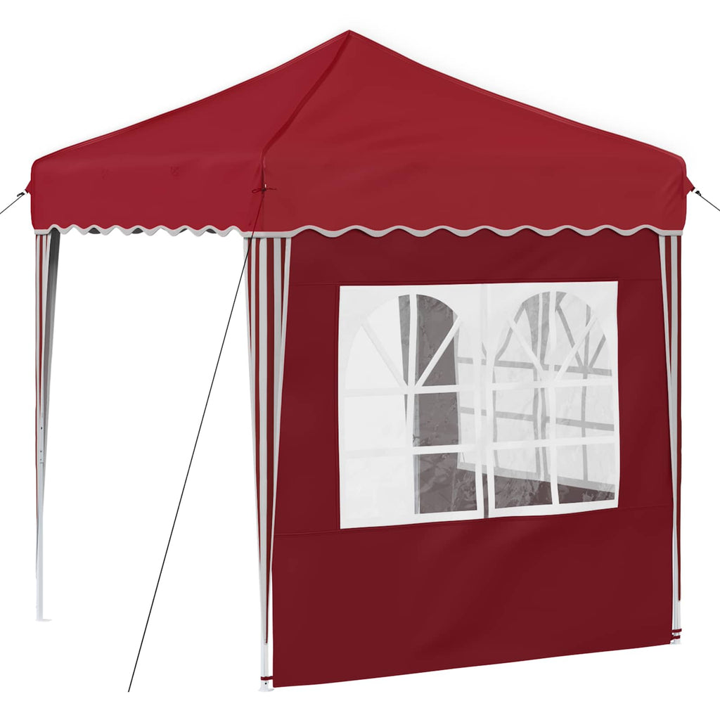 Pop-up Partyzelt 195 x 195 x 245 cm Bordeauxrot Oxford-Stoff