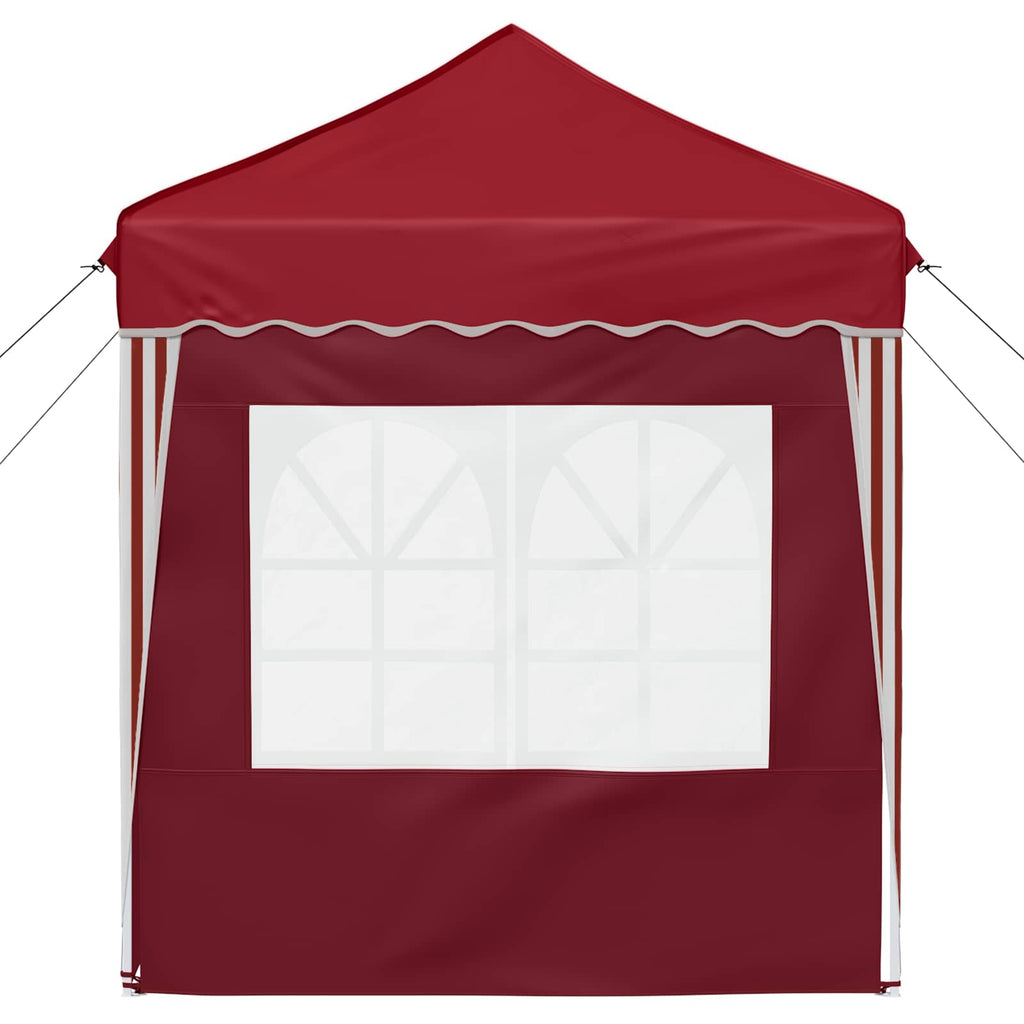 Pop-up Partyzelt 195 x 195 x 245 cm Bordeauxrot Oxford-Stoff