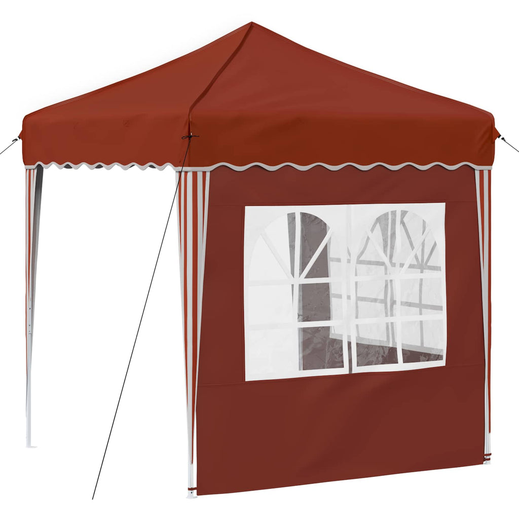 Pop-up Partyzelt 195 x 195 x 245 cm Terrakotta Oxford-Stoff
