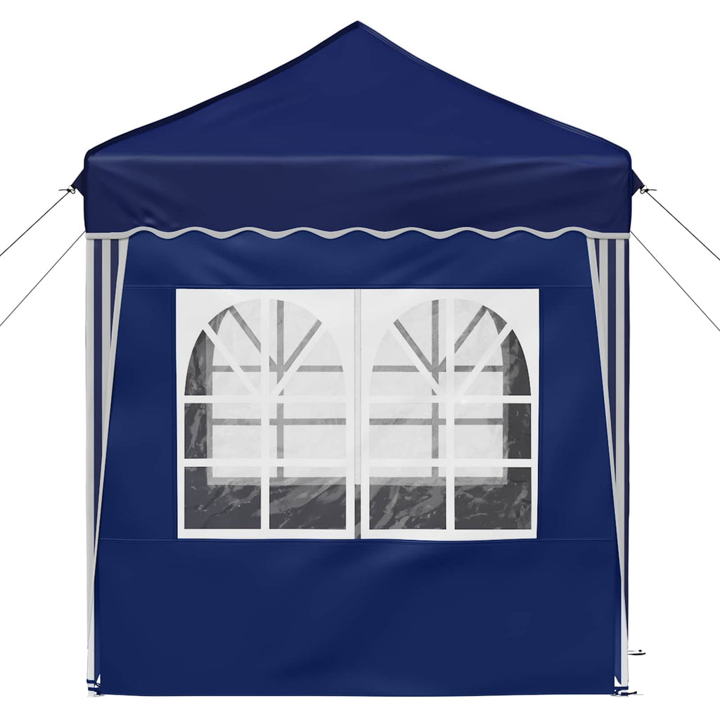 Pop-up Partyzelt 195 x 195 x 245 cm Blau Oxford-Stoff