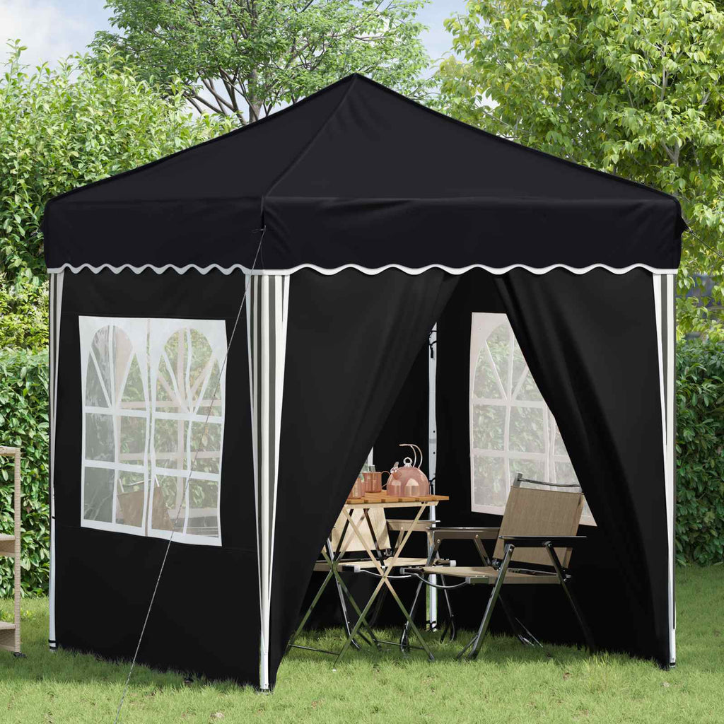 Pop-up Partyzelt 195 x 195 x 245 cm Anthrazit Oxford-Stoff
