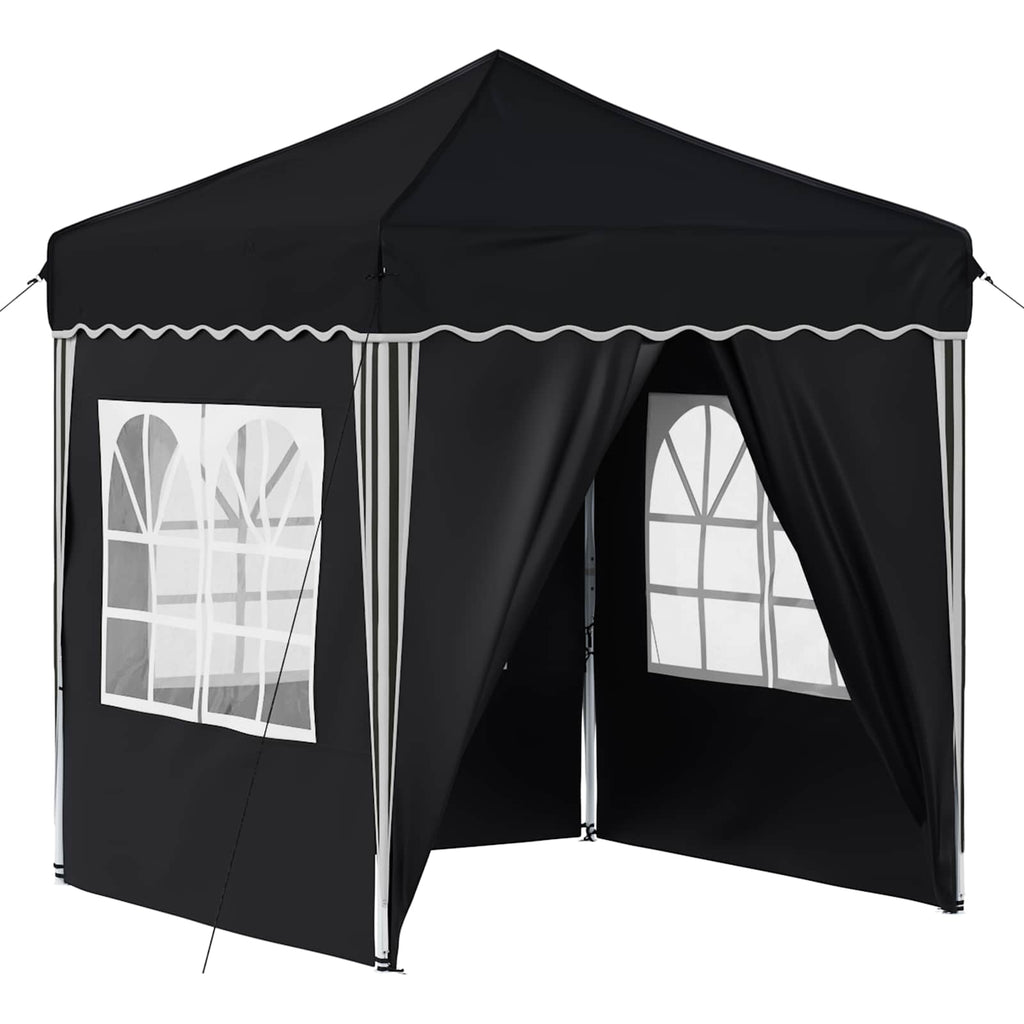 Pop-up Partyzelt 195 x 195 x 245 cm Anthrazit Oxford-Stoff